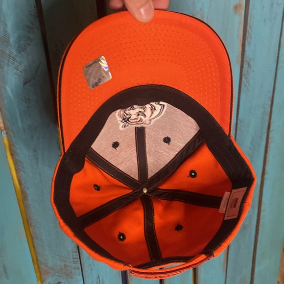 NFL Cincinnati Bengals adjustable hat signed by Chris Evans #25 orange black - Picture 6 of 9